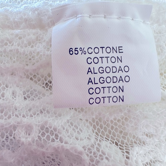 Elegant almost White Lace Top cardigan NWOT - Picture 9 of 10